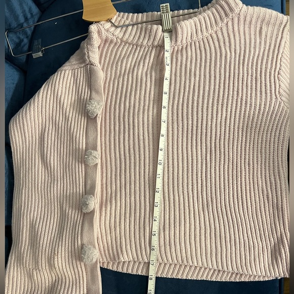 Milly Lavender Sweater pom pom bell sleeve wool blend knit size small - Picture 8 of 8